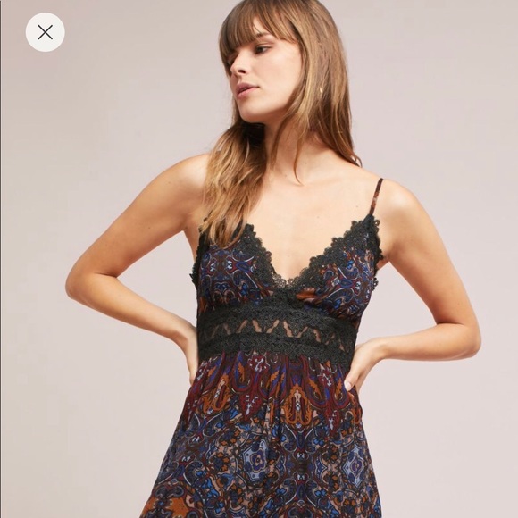 Mosaic Lace-Trimmed Jumpsuit by Love Sam, S, NWT - Picture 2 of 4